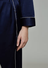 Load image into Gallery viewer, Estella Midnight Blue Silk PJ Set - Yvonne.b