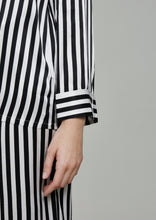 Load image into Gallery viewer, Colette Midnight Striped Silk PJ Set - Yvonne.b