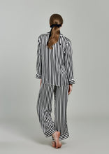 Load image into Gallery viewer, Colette Midnight Striped Silk PJ Set - Yvonne.b