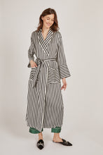 Load image into Gallery viewer, Colette Striped Silk Long Robe - Yvonne.b