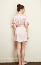 Load image into Gallery viewer, Jacques Champagne Pink Short Silk Robe - Yvonne.b
