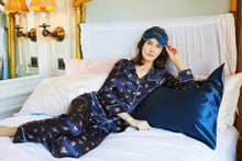 Load image into Gallery viewer, Panthère de Nuit Silk Pajamas Set